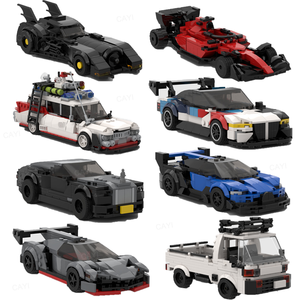 Set de Bloques de Construcción DIY de Modelos de Coches Populares: Diversión Creativa de Construcción DIY, Juguete Clásico de Coches de Carreras de Bloques de Ladrillos DIY - Product Image 2