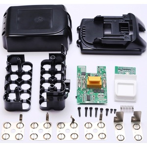 Caja para Batería de 18V, Caja para Batería de Iones de Litio de 18650 de 10 Celdas y <span class=keywords><strong>Placa</strong></span> PCB de Carga BMS para Herramientas Eléctricas BOS - Product Image 6