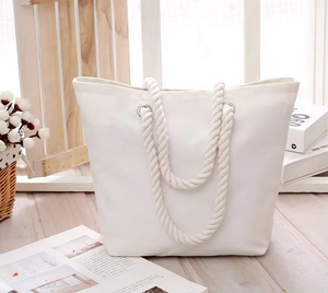 Sac fourre-tout en toile de jute recyclable personnalisé avec logo et impression sérigraphiée, taille personnalisable - Product Image 1