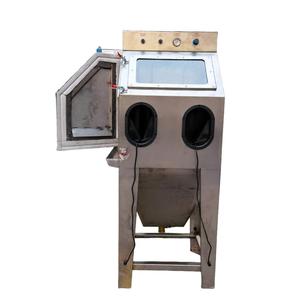 Manual Small Wet <b>Sandblasting</b> Machine with Motor & Pump for Burnishing and Metal Surface Cleaning - Product Image 4