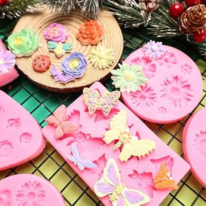 Moldes de Silicona Ecológicos Personalizados <span class=keywords><strong>con</strong></span> Forma de <span class=keywords><strong>Flores</strong></span> <span class=keywords><strong>y</strong></span> <span class=keywords><strong>Mariposas</strong></span> para Dulces, Chocolate, Fondant, Arcilla Polimérica, Jabón, Proyectos de Repostería <span class=keywords><strong>y</strong></span> Pasteles - Product Image 6