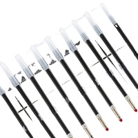 Recharges de stylos à bille en plastique lisse pour étudiants et cadeaux promotionnels - Remplacements d'écriture durables