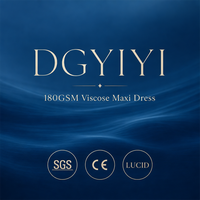 Robe longue en viscose 180 GSM pour femme, décontractée, pour les vacances, à fines bretelles, fluide, coupe trapèze, unie, confortable, avec logo personnalisé, OEM ODM, tailles XS-5XL