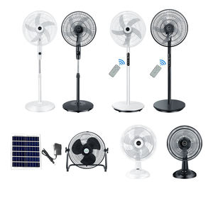 Ventilateur solaire rechargeable mobile de grande capacité de 16 pouces avec panneau solaire, ventilateur électrique d'été adapté aux scènes intérieures/extérieures - Product Image 2