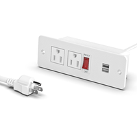 Einbau-Steckdosen leiste mit USB-Unterputz-Steckdose Eingebauter Desktop für Konferenz schrank für Küchen schubladen