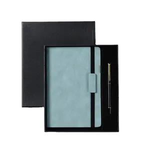 Custom Logo Diary Stationery Notebook Business School Gift Leather Notebook Sets