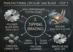 Lame de scie circulaire TCT en carbure de tungstène industrielle de 250 mm pour une coupe efficace du bois le long de la grainure avec une finition lisse - Product Image 4