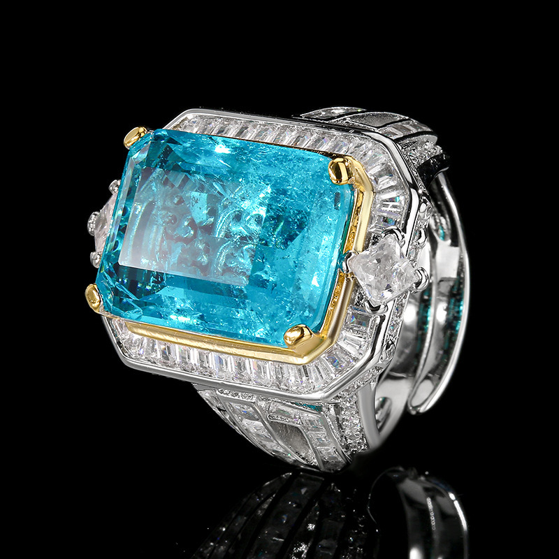 adjustable size Paran blue ring