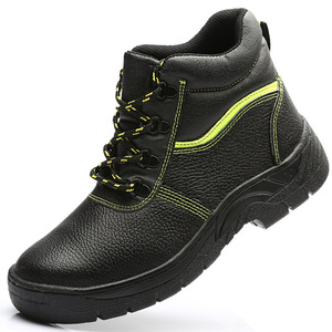 2023 cina calzature in gomma da uomo resistenti in vera pelle per stivali di sicurezza con punta in acciaio invernale - Product Image 5