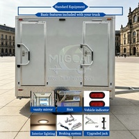 Oferta Especial: Remolque Sanitario Móvil de 2 Cabinas con Eje Único, Inodoro Portátil con Urinario y Lavabo para Eventos al Aire Libre y Construcción