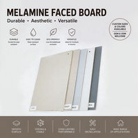Panneau de contreplaqué mélaminé gris écologique 4x8 pieds, imperméable et texturé, pour armoires de cuisine et mobilier commercial