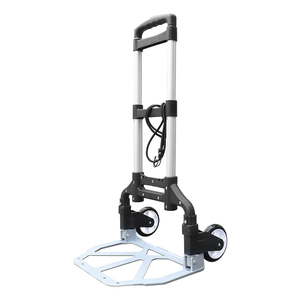 Carretilla de Mano de Aluminio con Dos Ruedas, Plataforma Plegable con Capacidad de 70 kg para Compras y Subir Escaleras - Product Image 4