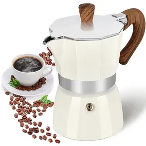 Поставщик Bialetti, высокое качество, индивидуальный логотип, OEM, 6 эспрессо, домашняя плита, алюминиевая кофеварка