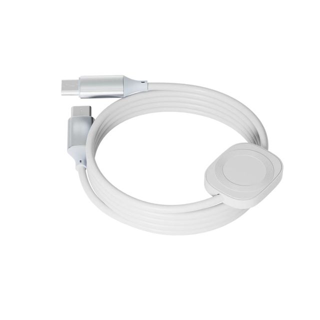 2-in-1 5W Magnetic Dual Type-C Ports Fast Charging Cable for PC Mobile Phone Tablet & Smart Watch (PC Material)