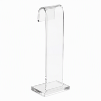 Présentoir à ceintures en acrylique personnalisé, transparent, vertical, avec crochets, support de ceinture pour boutique, étagère avec logo OEM, fixation de base pour magasin