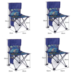 Silla de pesca impermeable de tela Oxford para acampar, sillas plegables con marco de Metal para exteriores, sillas fáciles de llevar con bolsa de almacenamiento - Product Image 6