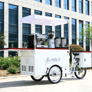 Nuovo Design 500W elettrico 3 ruote gelato Cargo bici bevande carrello con congelatore <span class=keywords><strong>solare</strong></span> 258L per gelato - Product Image 3