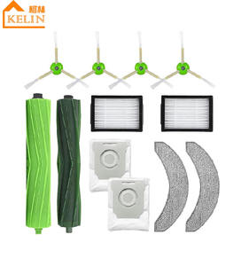 Piezas de repuesto para IRobot <span class=keywords><strong>Roomba</strong></span> <span class=keywords><strong>Combo</strong></span> <span class=keywords><strong>J7</strong></span> + Robot aspirador cepillos principales HEPA Fliters cepillos laterales bolsas de polvo - Product Image 1
