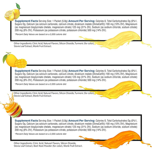 Electrolitos de Último Diseño, Vitaminas en Polvo para Mejorar el Rendimiento, Paquetes Sin Azúcar, Electrolitos de Magnesio y Potasio, Polvo Inmunitario - Product Image 2