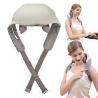 Masseur électrique intelligent pour le cou, sans fil, Shiatsu, fitness, masseur électrique à impulsions pour le cou et le dos avec chaleur