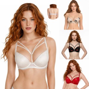Soutien-gorge floral croisé à armatures pour femme, lingerie Deep Love - Product Image 5