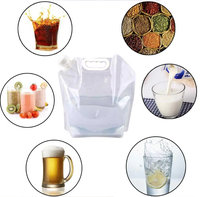 Pochette à bec verseur personnalisée en PE PA PET de qualité alimentaire sans BPA et inodore avec bouchon sécurisé pour la conservation des liquides comestibles