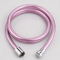Manguera de Ducha de PVC Rosa con Longitudes Opcionales y Superficie de Fácil Cuidado para Programas de Reemplazo de Accesorios de Baño Modulares