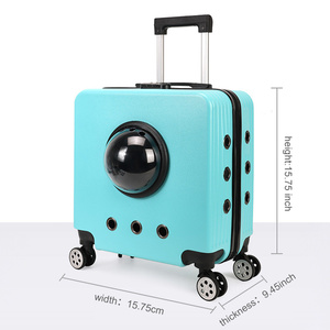 Stokta evcil hayvan sırt çantası torba, Pet seyahat taşıyıcısı Pet seyahat bavul tekerlekler ile 2025 yeni Model - Product Image 4