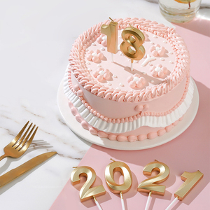 売れ筋ケーキデコレーション 誕生日おめでとう チョコレートナンバーキャンドル 0-9 グリッター 子供用誕生日キャンドル - Product Image 6