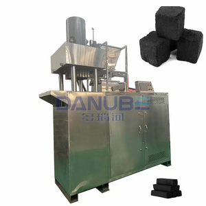 Machine à briquettes de charbon de coco en acier inoxydable, machine de moulage hydraulique pour le pressage de la poudre de coke et du charbon - Product Image 1