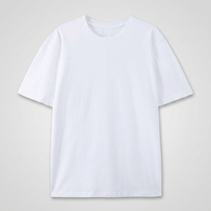 The New 200 gsm <b>Combed</b> Cotton Round Neck Short-sleeved Breathable T-shirt for Men Women with Blank Design Can Be Customized Logo - Product Image 2