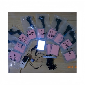 Pannello EL Flessibile ad Alta Luminosità Sottile Come Carta Luminosità uniforme, nessun effetto granuloso o irregolare. Design, forma, dimensione e colore personalizzati - Product Image 4