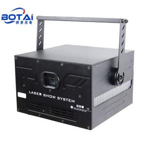 BOTAI 30W RGB lazer projektör yüksek güçlü tam renkli ışın efektleri gece kulüpleri için ses aktivasyon manzara yayan kırmızı mavi - Product Image 1