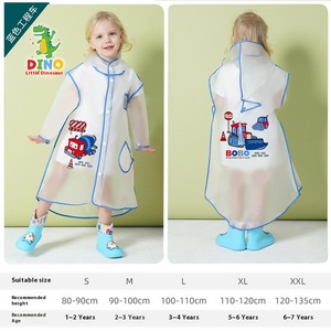 Cartoon Small Dinosaur EVA Waterproof Raincoat XL Tamanho para a escola primária Baby <span class=keywords><strong>Kids</strong></span> para Camping Caminhadas Meninos Meninas-Atacado - Product Image 4
