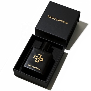 Lussuosa Scatola Regalo Magnetica Nera per Profumi, Biodegradabile con Inchiostro di Soia, Riutilizzabile con Fodera in Spugna FSC per Confezioni Cosmetiche - Product Image 5