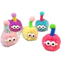 Pompons en tissu colorés, thème Halloween, mignons et originaux, style Teletubbies, pinces à cheveux torsadées, accessoires DIY transfrontaliers
