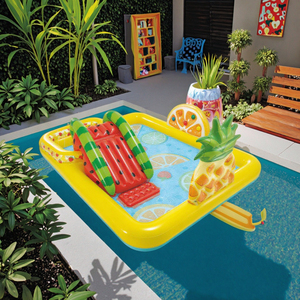Centre de natation d'arrière-cour pour enfants tout-petits Kiddie <span class=keywords><strong>piscine</strong></span> gonflable <span class=keywords><strong>toboggan</strong></span> fruit pastèque parc aquatique - Product Image 4