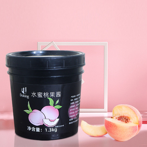 Factory Wholesale OEM Quality Milk <strong>Tea</strong> Material Special Bubble <strong>Tea</strong> Ingredients Boba Beverage Fruit <strong>Granules</strong> Jam Fresh <strong>Peach</strong> Jam - Product Image 1