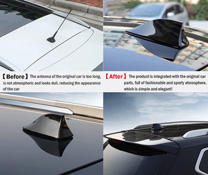 Cache-antenne universel en fibre de carbone motif aileron de requin, accessoires auto, compatible avec la plupart des berlines, SUV et fourgonnettes - Product Image 4