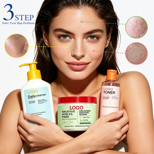 Set de Cuidado Facial de 3 Pasos con Ácido Salicílico al 2% para Control de Grasa, Reducción de Poros, Exfoliación, Tratamiento para el Acné y Calmante para Piel Propensa a Imperfecciones - Product Image 2
