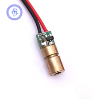 Module de Diode Laser en forme de points rouges, 3-5v 650nm 5mw avec PCB