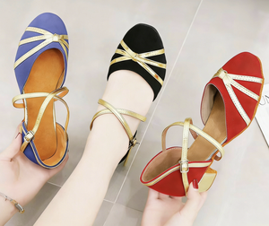 Scarpe da Ballo Latino in Raso <span class=keywords><strong>con</strong></span> <span class=keywords><strong>Tacco</strong></span> 3,5 cm, Chiusura <span class=keywords><strong>con</strong></span> Diamanti, Scarpe da Ballo Moderno Salsa, Rumba, Scarpe da Ballo da Sala per Donna - Product Image 4