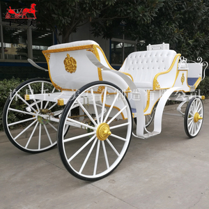 Qianzhimei รถเข็น<span class=keywords><strong>ม้า</strong></span>สีขาวสุดหรูสำหรับงานแต่งงานรถม้าไฟฟ้ายอดนิยมพร้อมระเบิดสุนทรียภาพทำจากเหล็ก - Product Image 5