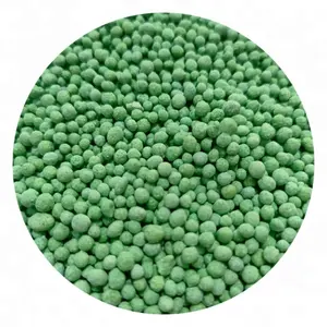 Couleur verte npk 15-5-20 + 2MgO composé engrais granulaire