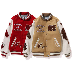 Chaqueta <span class=keywords><strong>Bomber</strong></span> Bordada con Alfabeto, Estilo Béisbol, para Parejas, Ropa Urbana, Combinable con Todo, Venta al Por Mayor para Comercio Exterior Transfronterizo - Product Image 1