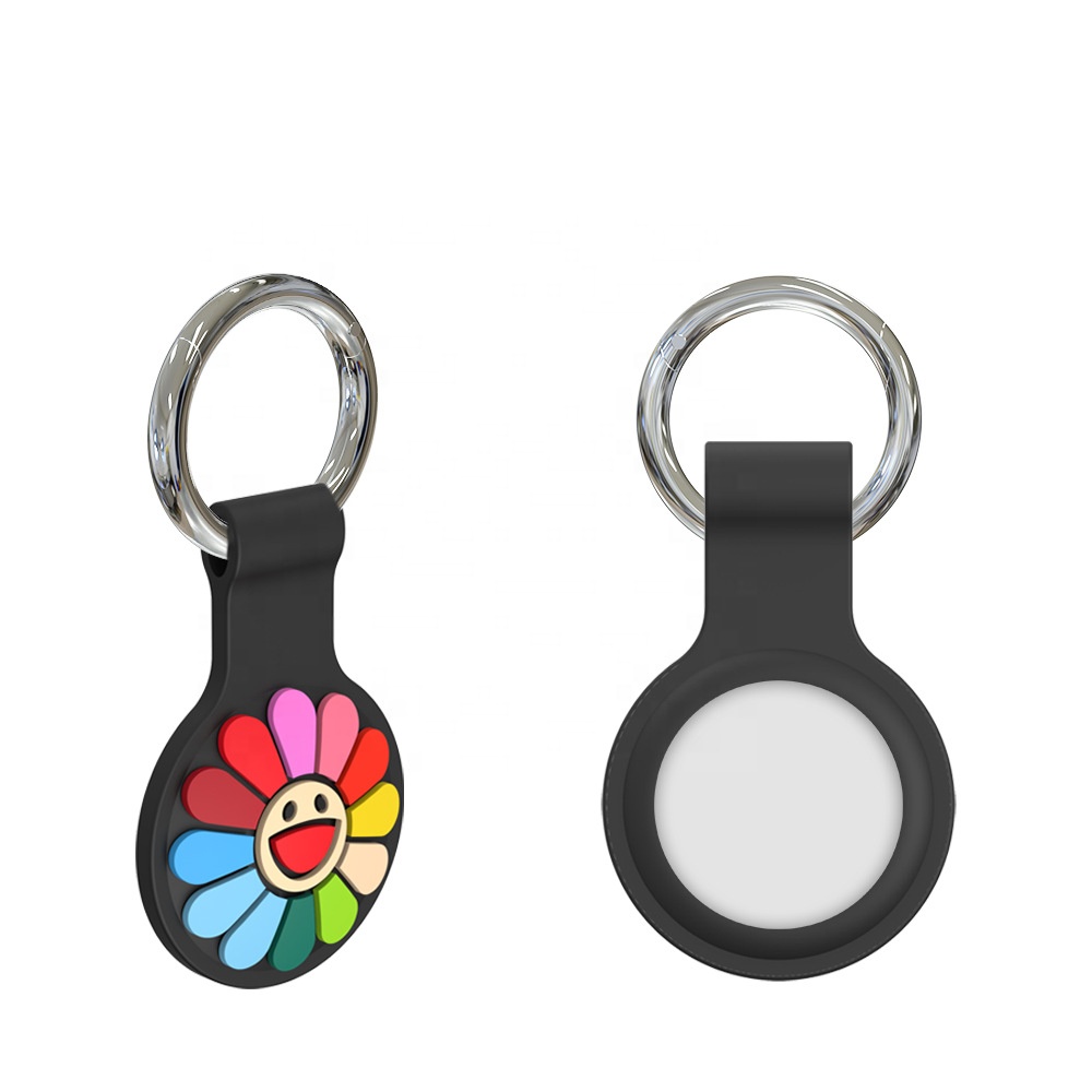 Cute Sunflower Shockproof Silicone Protective Cover Case storage sleeve suitable for Apple Pets Airtag