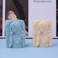 Nouveau bricolage cuit rose fille modélisation voiture aromathérapie plâtre moule manuel savon moule fondant gâteau silicone moule