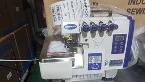New Direct Drive Flat-Bed Industrial Overlock <b>Sewing</b> <b>Machine</b> High-Speed 5000 Stitches/Minute 4.8 Stitch Length Double Needle - Product Image 3