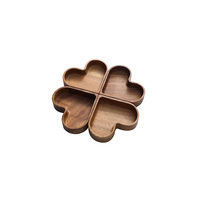 Houten hartvormige snijplank op maat, multifunctioneel voor snacks, gedroogd fruit, koffie, thee en desserts