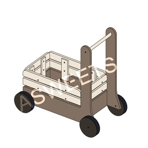 Asweets Chariot assorti en forme de marcheur multifonctionnel en bois pour crème glacée d'été Trotteur pour bébé à <span class=keywords><strong>trois</strong></span> <span class=keywords><strong>roues</strong></span> - Product Image 5